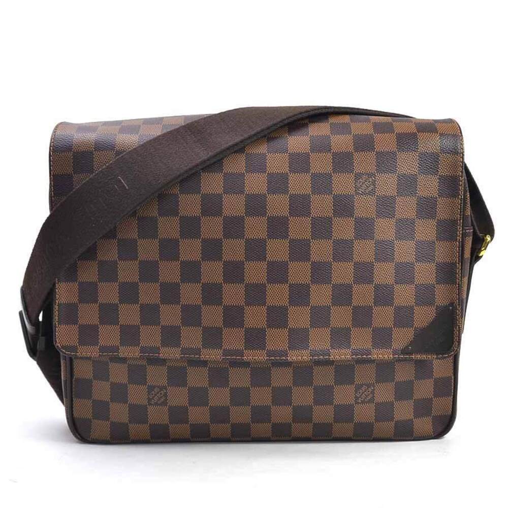 Louis Vuitton Damier Ebene Brown Shelton Ebene Crossbody Shoulder Bag Canvas